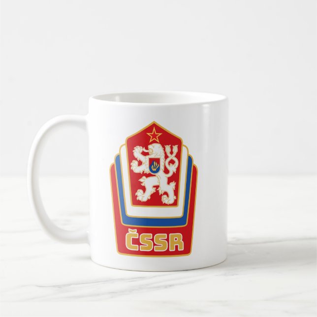 Mug emblème de la Tchécoslovaquie vintage (Gauche)
