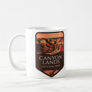 Mug Emblème du coucher du soleil dans le parc national