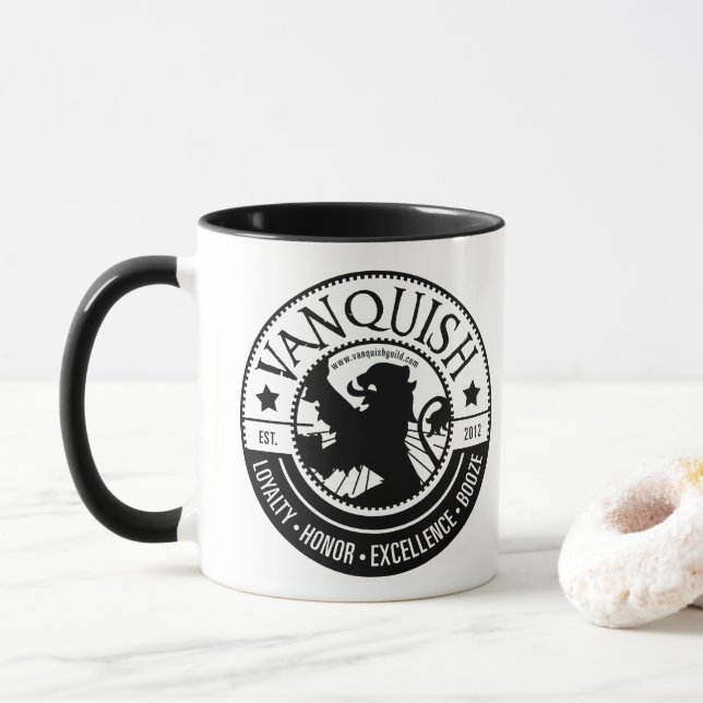 Mug Emblème VNQ "LHEB" 11oz.Mug (Avec donut)