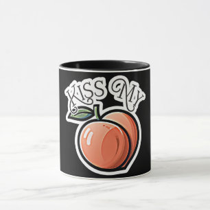 Mug Embrasse mes pêches drôles de fruits