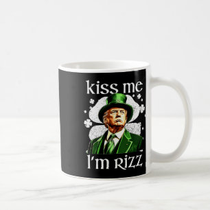Mug Embrasse-moi Je suis Rizz Trump Shamrock Jour de l