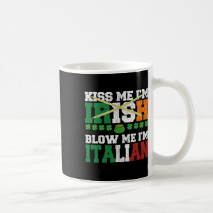 Mug Embrassez-moi, je suis Irlandais, soufflez-moi, je