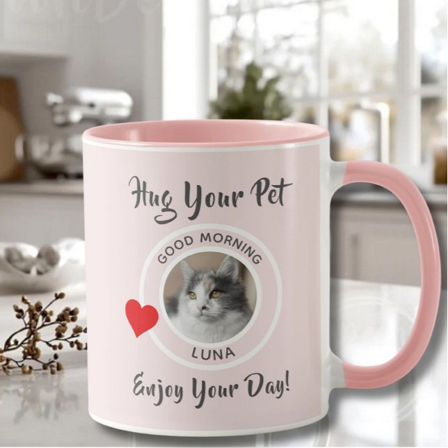 Mug Embrassez votre animal de compagnie et la photo Pr (Créateur téléchargé)