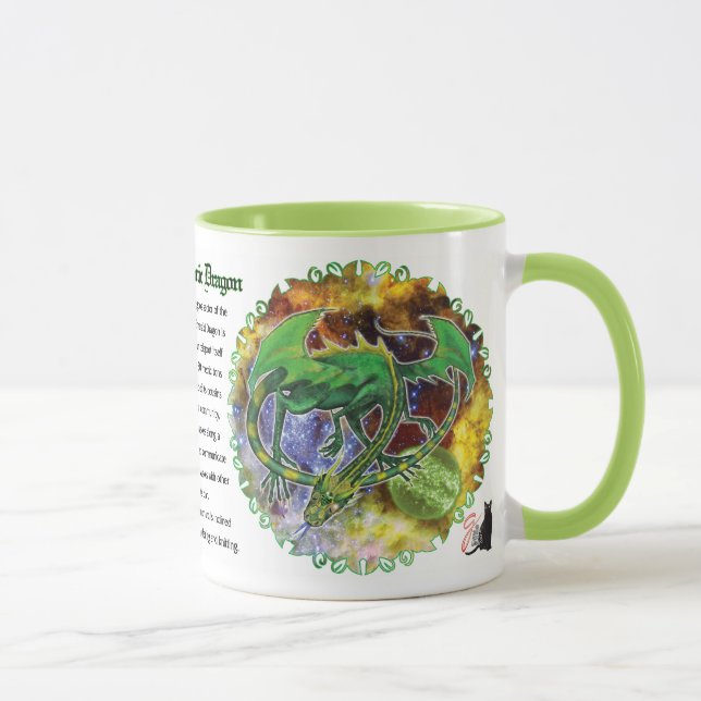 Mug Emerald Cosmic Dragon (Droite)