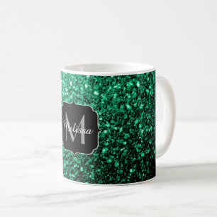 Mug Emerald Green fausse parties scintillant scintille
