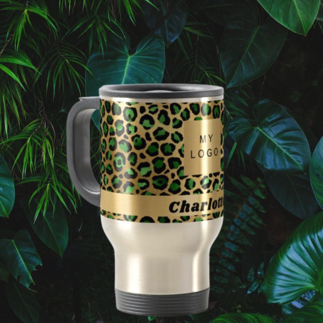 Mug Émeraude vert léopard guépard (Créateur téléchargé)