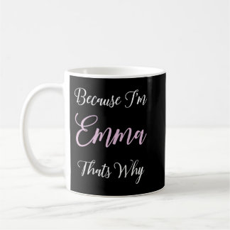 Mug Emma Nom Personnalisé Rose Cute Girl Black Women