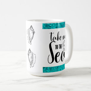 Mug Emmenez-moi à Sea Conch Shell
