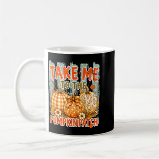 Mug Emmenez-moi au patch de citrouilles Halloween auto