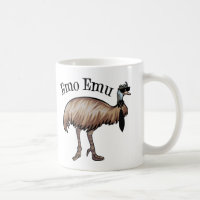 Emo Emu Funny Hipster