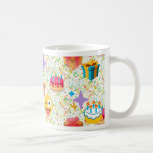 Mug emoji anniversaire heureux