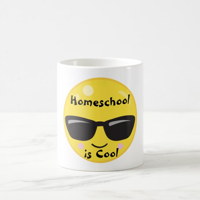 Mug Emoji avec lunettes de soleil (Centre)