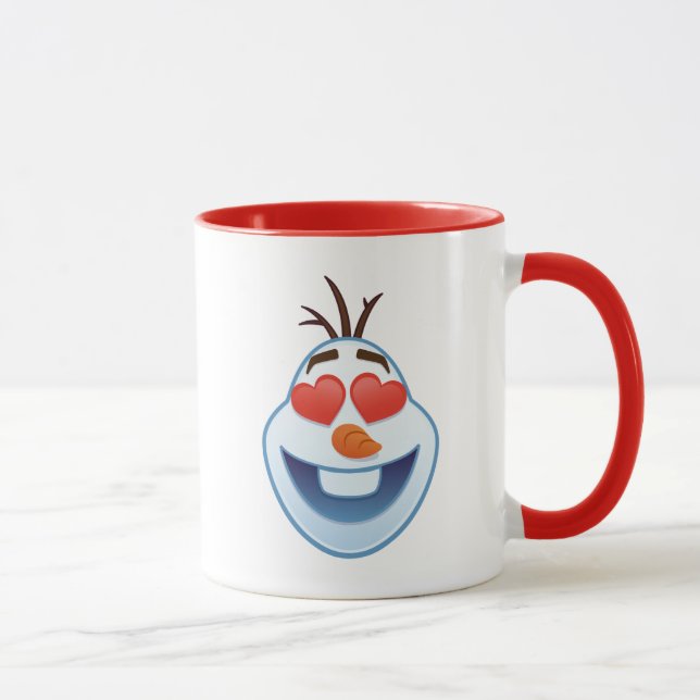 Mug Emoji gelé| Olaf aux yeux en forme de coeur (Droite)