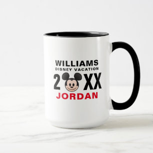 Mug Emoji Mickey Mouse   Vacances en famille