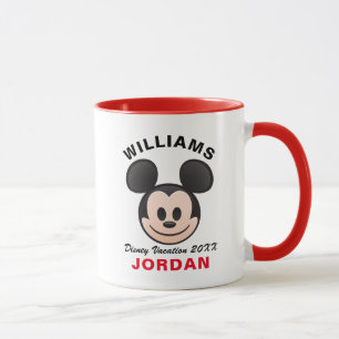Mug Emoji Mickey Mouse   Vacances en famille