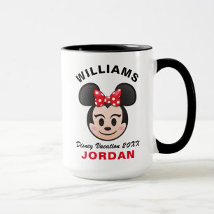 Mug Emoji Minnie Mouse - Vacances en famille