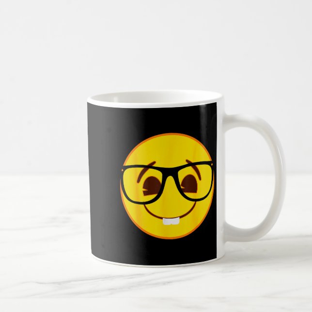 Mug Emoji Nerd Gles Yellow Smile Face  (Droite)