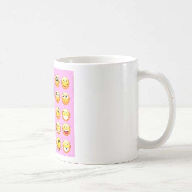 Mug émoji rose pastel (Droite)