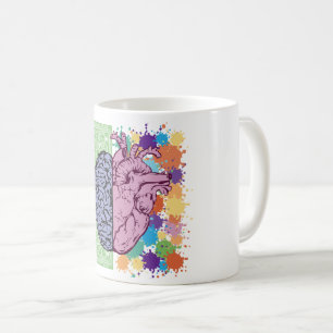 Mug Émotion de balance du coeur cérébral