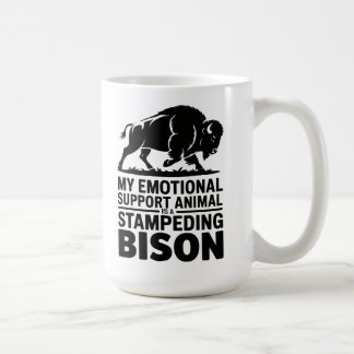 Mug Emotional Support Bison Neurodivergent Humor