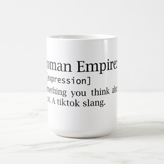 Mug Empire romain - pensez - argot - dictionnaire (Centre)