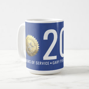 Mug Employé chaque année jalon anniversaire 20 ans