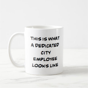 Mug employé de la ville, dévoué