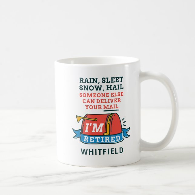 Mug Employé de poste retraité Mailman Retraite personn (Droite)