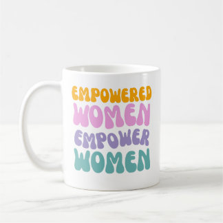 Mug Empowered Women Empower Women Retro Vintage quote