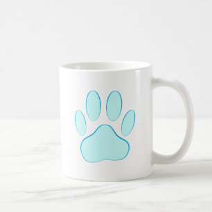 Mug Empreinte de chien bleu bébé