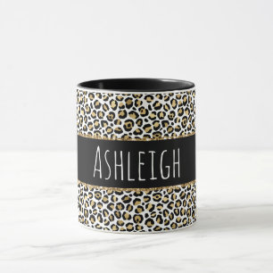 Mug Empreinte de léopard Black Gold