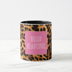 Mug Empreinte de léopard Brown chic