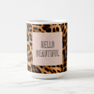 Mug Empreinte de léopard Brown chic