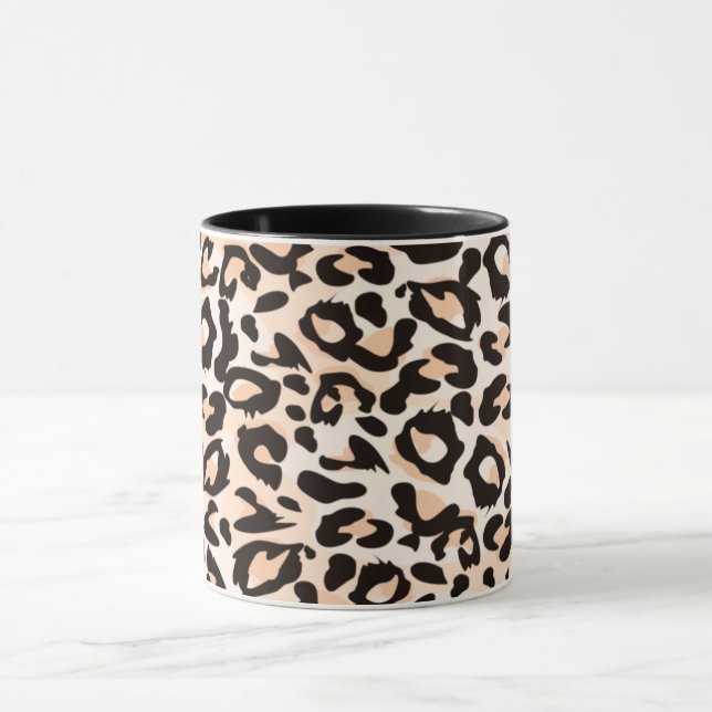 Mug Empreinte de léopard Combo Mug, 325 ml (Centre)
