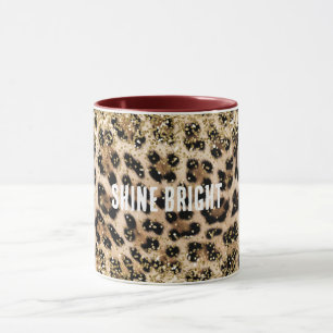 Mug Empreinte de léopard de crème glam Gold Parties sc