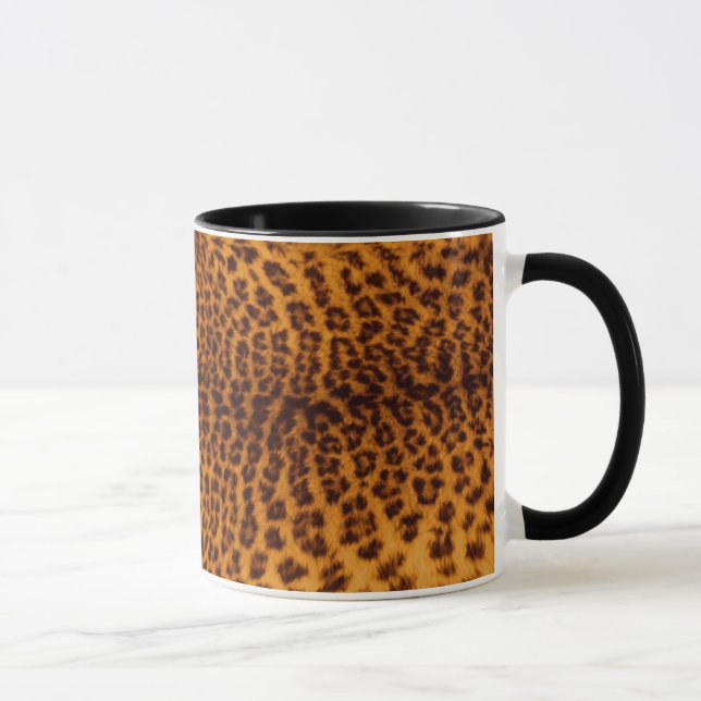 Mug Empreinte de léopard noir tache Modèle de texture  (Droite)
