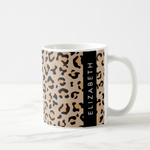 Mug Empreinte de léopard, Spots, Leopard Brown, Votre 