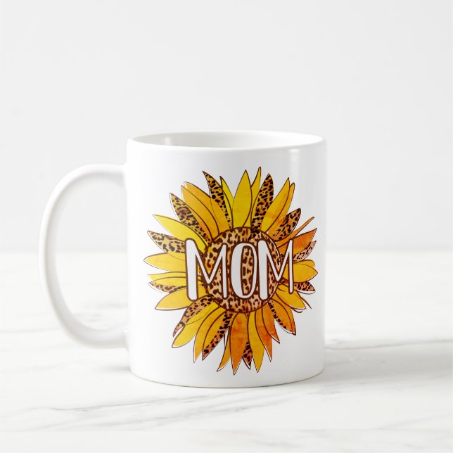 Mug Empreinte de léopard Tournesol MOM (Gauche)