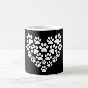 Mug Empreinte de patte blanc mignon