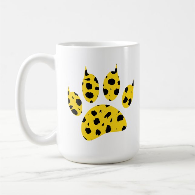 Mug Empreinte de patte Cheetah (Gauche)
