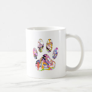 Mug Empreinte de patte de chien de peinture