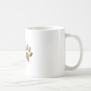 Mug Empreinte de patte de chien en bois
