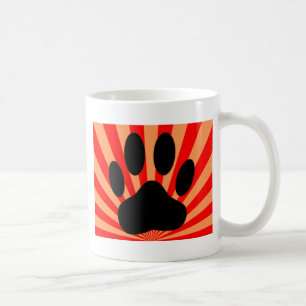 Mug Empreinte de patte de chien radiant