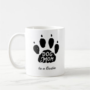 Mug Empreinte de patte de la mère de chien Nom personn