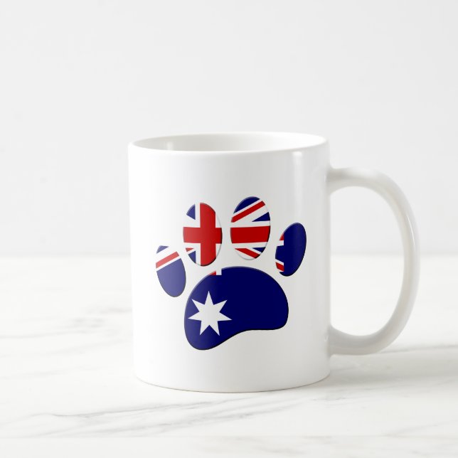 Mug Empreinte de patte du Drapeau australien (Droite)