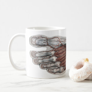 Mug Empreinte de podologie d'anatomie humaine vintage