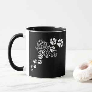 Mug Empreinte des chiens de père de fourrure