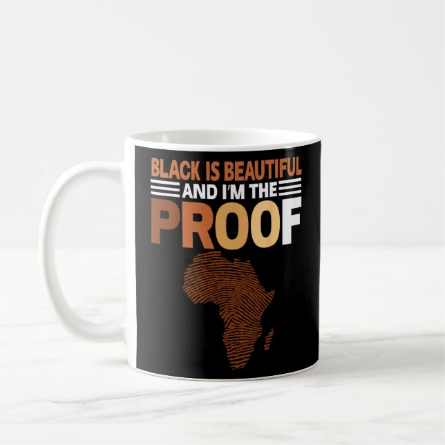 Mug Empreinte Noire est magnifique Mois d'Histoire Noi (Gauche)