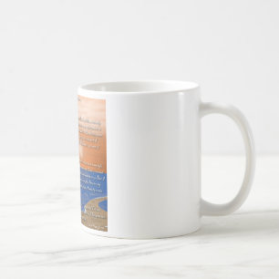 Mug Empreintes de pas dans le poème de sable