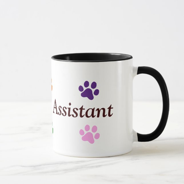Mug Empreintes de pattes Assistant-Colorés (Droite)